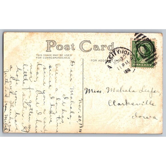 Set Of 2 Vintage Holiday Postcards: Thanksgiving & Easter Greetings #1687 - Picture 4 of 4